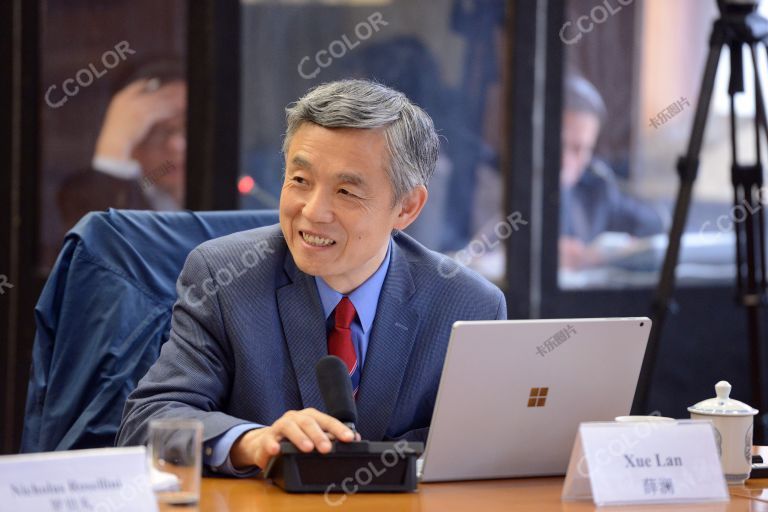  薛澜 时任清华大学公共管理学院院长  2018中国人类发展报告启动仪式