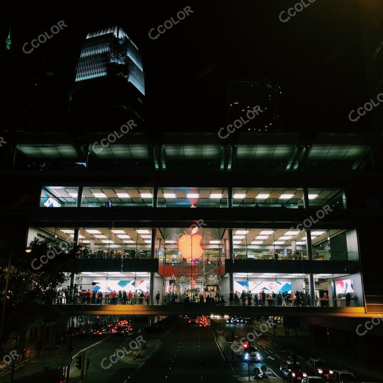 香港 街道夜景