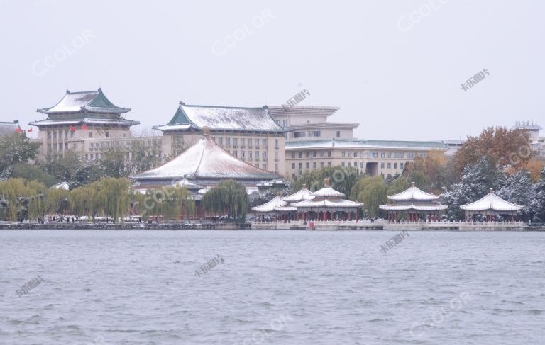 风光类：雪后的北海公园，2021年北京初雪