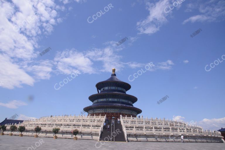 场景类：疫情中复苏的北京，天坛公园祈年殿