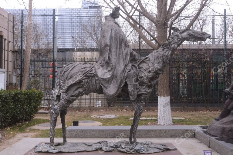 城市雕塑：西行漫迹（作者：洪涛），中国美术馆雕塑园
