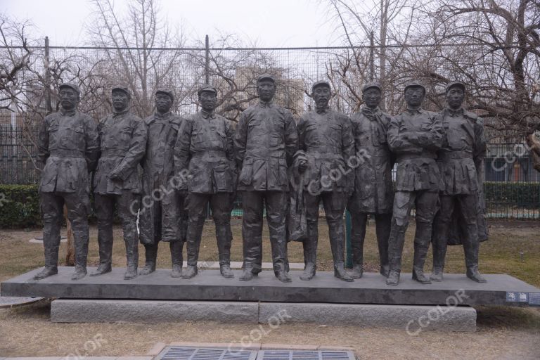 城市雕塑：红军厂长的将领们（作者：王洪亮），中国美术馆雕塑园