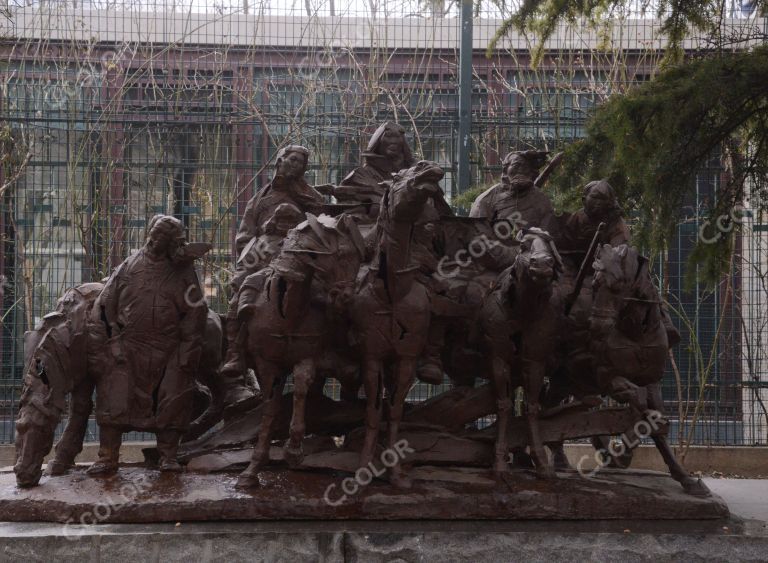 城市雕塑： 东归.土尔扈特的史诗（作者：景育民），中国美术馆雕塑园