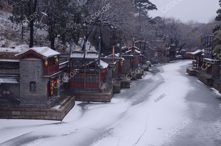 风光类：颐和园的冬季，因疫情关闭的苏州街景区