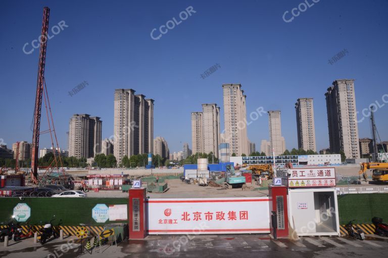 场景类：北京朝阳站交通枢纽建设工地